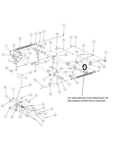 Lift Assembly Diagram and Parts List for M50-KHS 53AB5BBP750-23HP-OHV Cub Cadet Lawn Tractor